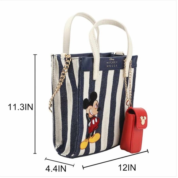 Disney Micky mouse Mini Bag Blue white - Picture 5 of 11